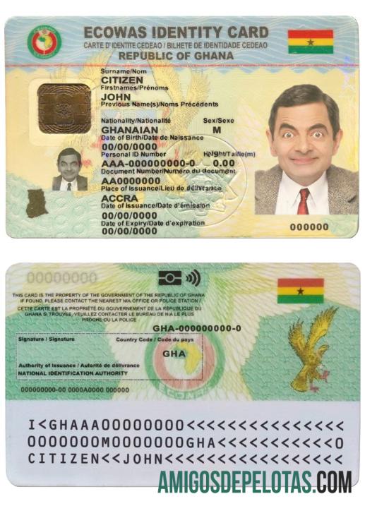 Exemplo de ID de Gana